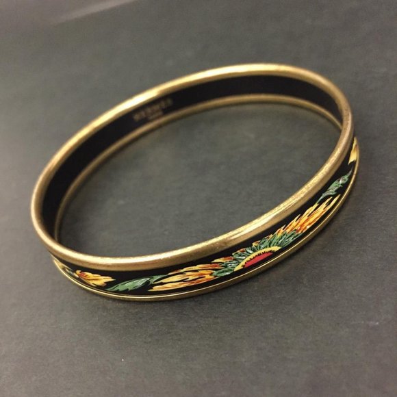 HERMES Email Bangle Bracelet
